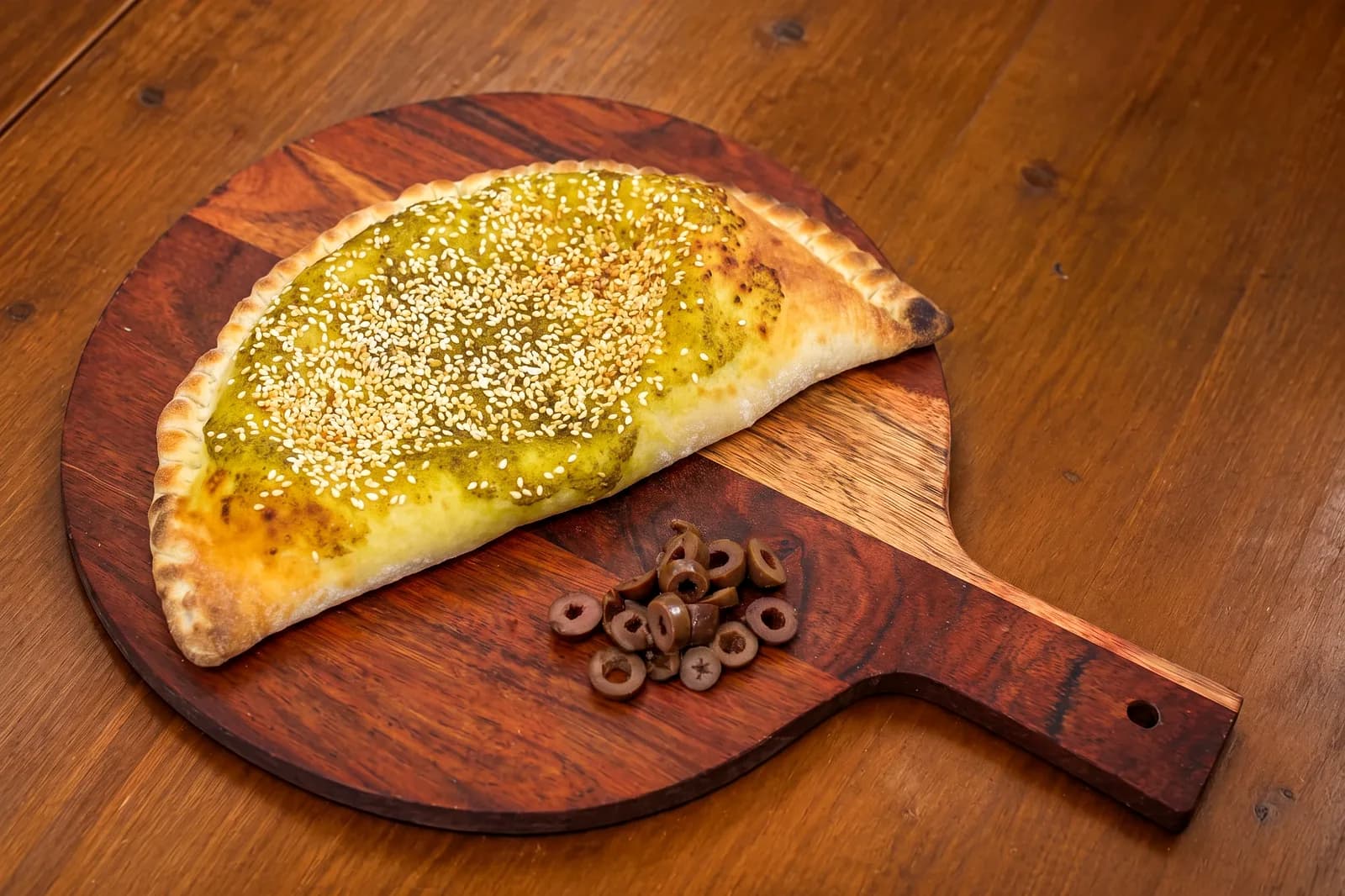 Pesto Olives Wrap